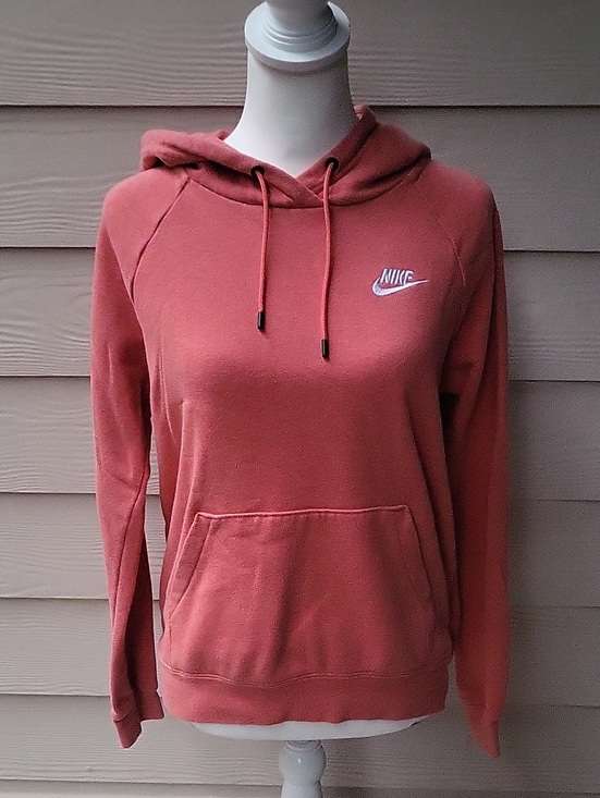 Nike Tops - Nike Dusty Rose Pullover Hoodie Women's Small Cotton Blend Sweatshirt